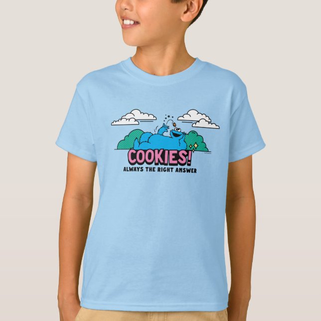 Cookie Monster | Cookies Always the Right Answer T-Shirt (Front)