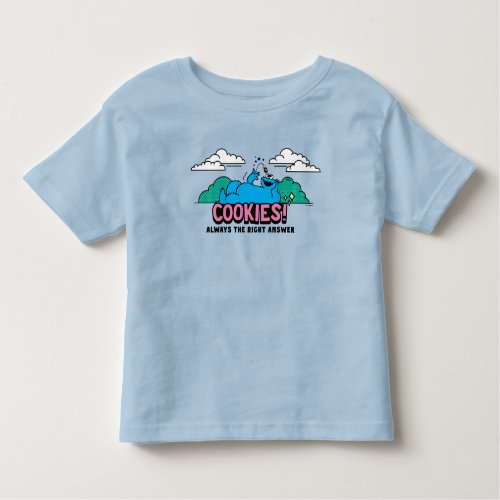 Cookie Monster  Cookies Always the Right Answer Toddler T_shirt