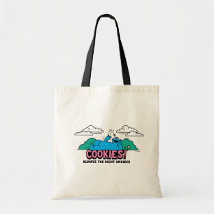 Cookie Monster Cookies Always the Right Answer Tote Bag