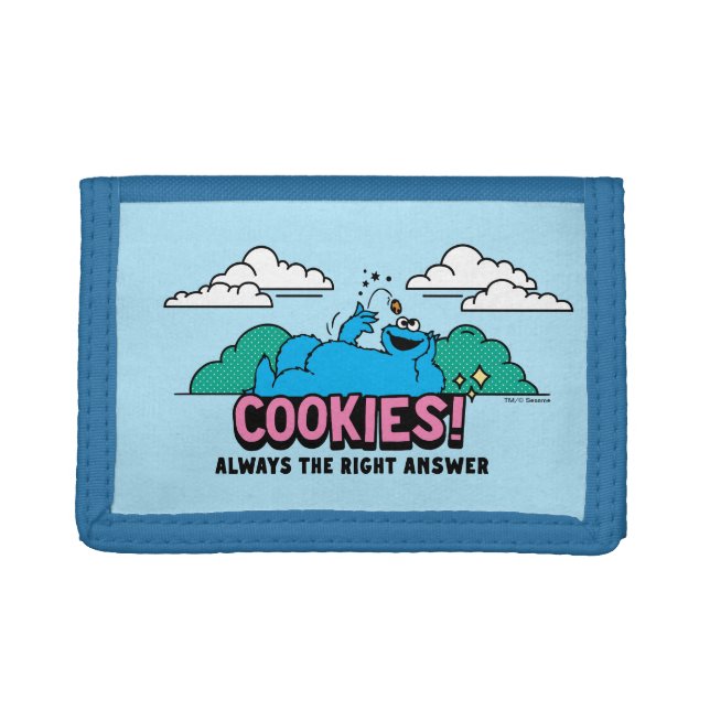 Cookie Monster | Cookies Always the Right Answer Tri-fold Wallet (Front)