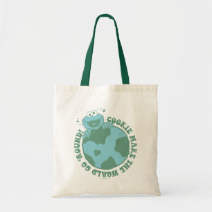 Cookie Monster Cookies Make the World Go Round Tote Bag