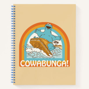 Cookie Monster Cowabunga! Notebook