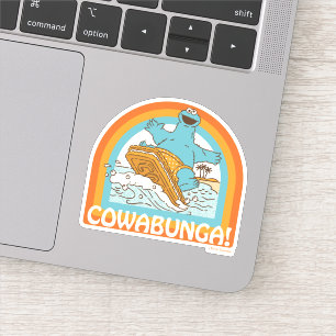 Cookie Monster Cowabunga! Sticker