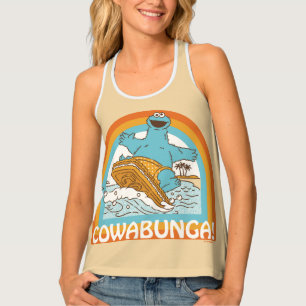 Cookie Monster Cowabunga! Tank Top