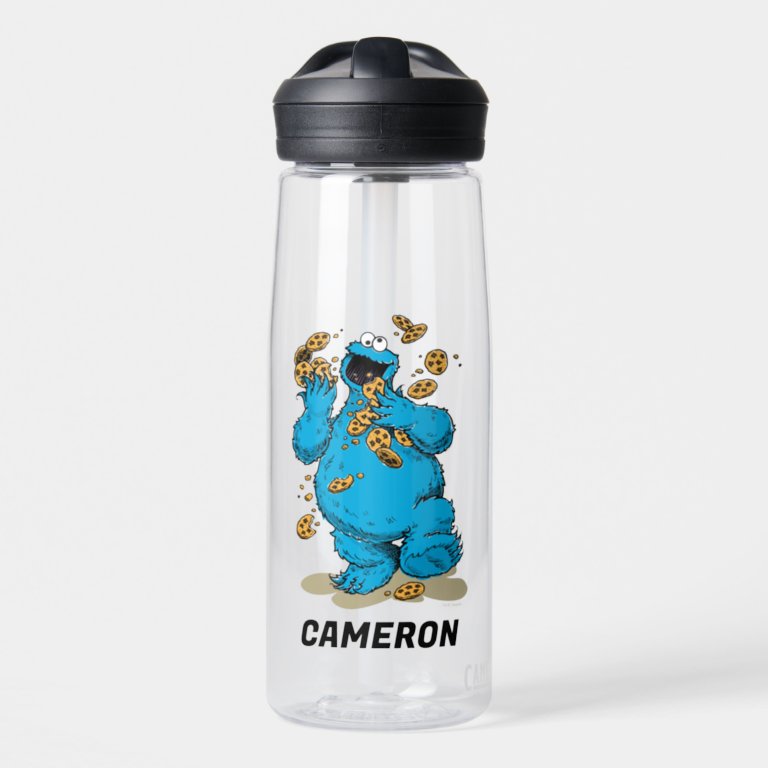 Cookie Monster Crazy Cookies | Add Your Name Water Bottle