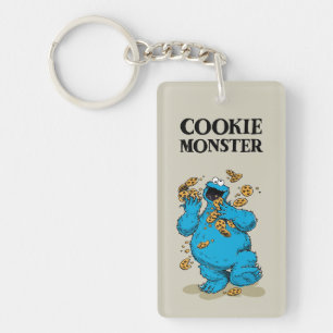 Cookie Monster Crazy Cookies Keychain