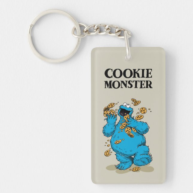 Cookie Monster Crazy Cookies Keychain (Front)