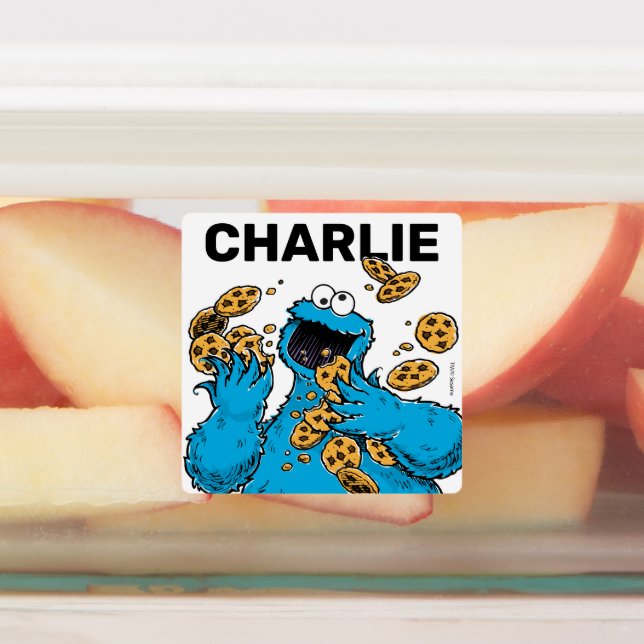 Cookie Monster Crazy Cookies Labels (Affixed)
