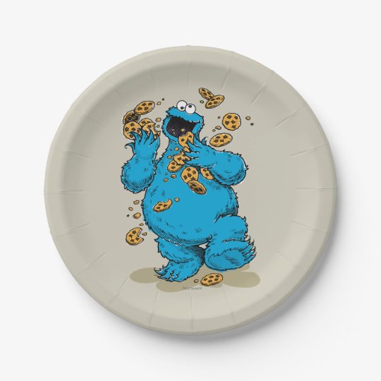 Cookie Monster Crazy Cookies Paper Plate | Zazzle.com
