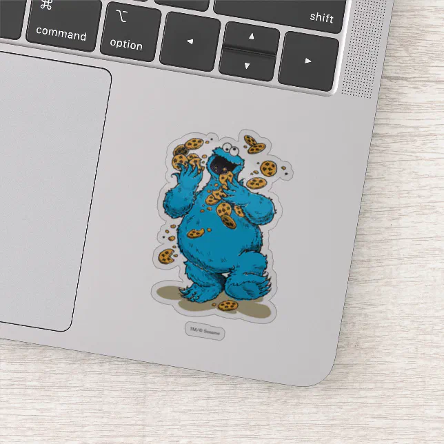 Cookie Monster Crazy Cookies Sticker | Zazzle