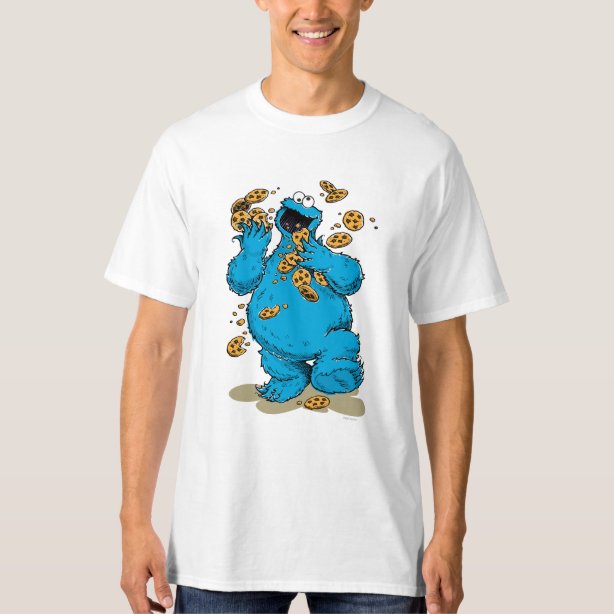 muscular cookie monster shirt