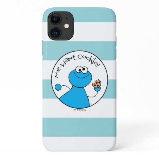 Cookie Monster Doodley Graphic iPhone 11 Case
