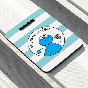 Cookie Monster Doodley Graphic Seat Cushion
