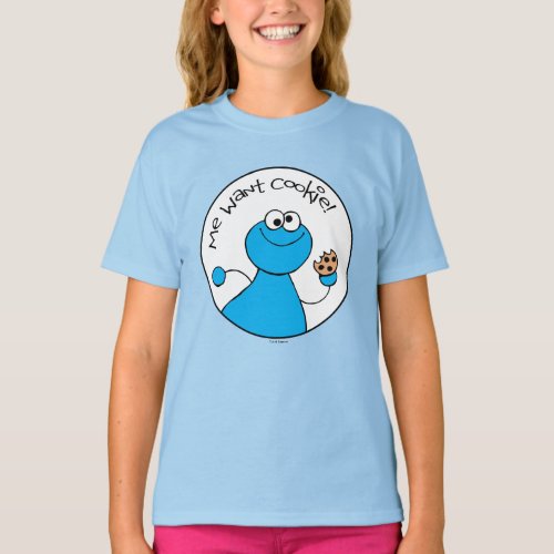 Cookie Monster Doodley Graphic T_Shirt