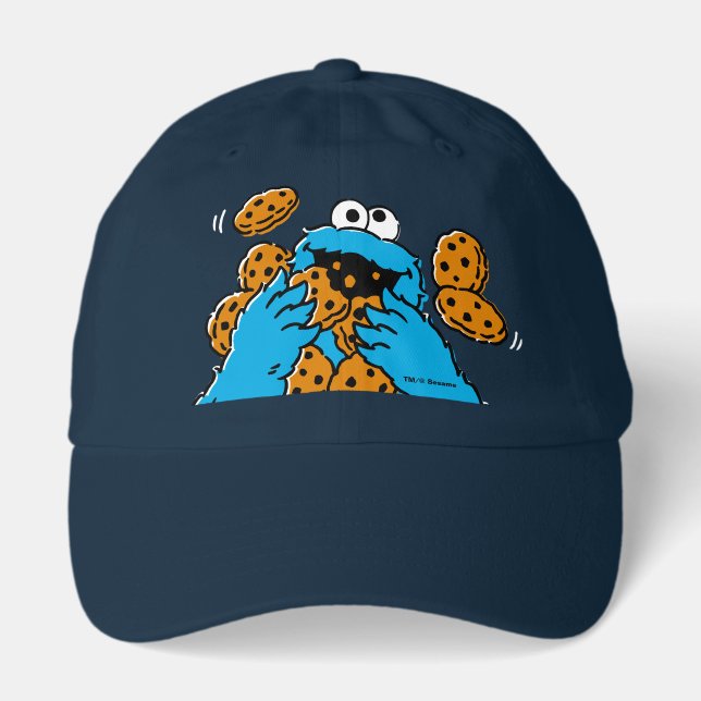 Cookie Monster Eating All the Cookies Hat (Front)