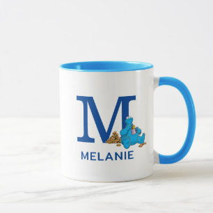 Cookie Monster Eating Cookies Name & Monogram M Mug