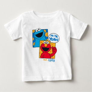 Cookie Monster & Elmo   Ha Ha Yeah Baby T-Shirt