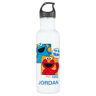 Cookie Monster & Elmo   Ha Ha Yeah Stainless Steel Water Bottle