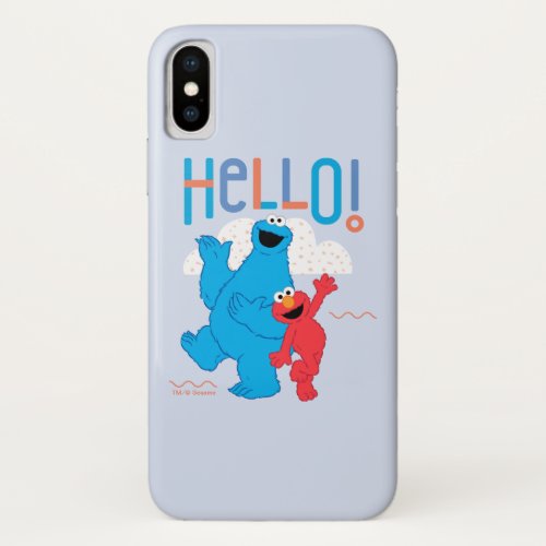 Cookie Monster  Elmo Hello iPhone X Case