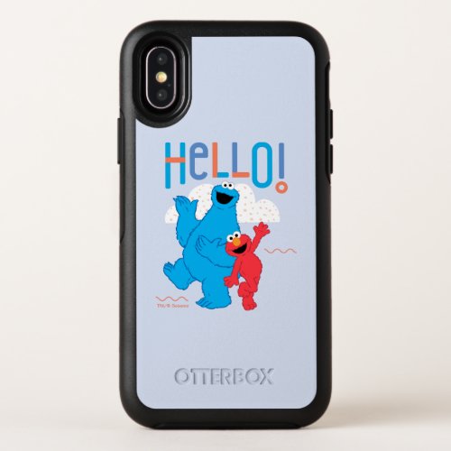 Cookie Monster  Elmo Hello OtterBox Symmetry iPhone X Case