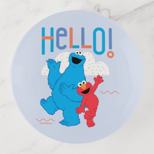 Cookie Monster  Elmo Hello Trinket Tray