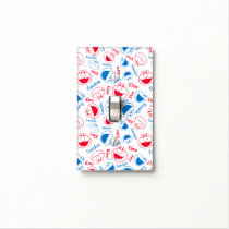 Cookie Monster & Elmo | Red & Blue Pattern Light Switch Cover