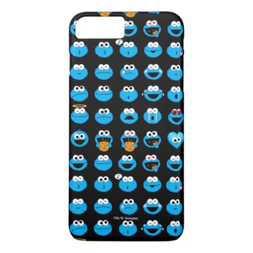 Cookie Monster Emoji Pattern iPhone 8 Plus7 Plus Case