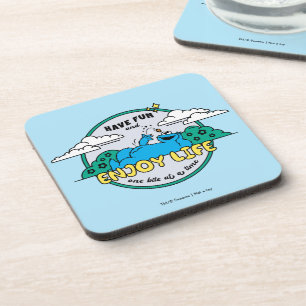 Cookie Monster Enjoy Life One Bite at a Time Beverage Coaster