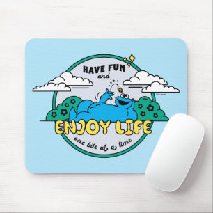 Cookie Monster Enjoy Life One Bite at a Time Mouse Pad