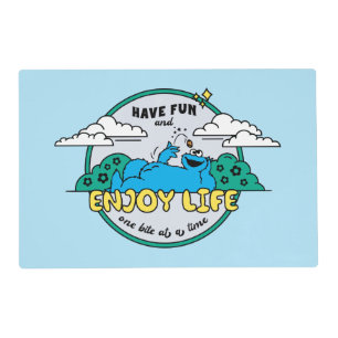 Cookie Monster Enjoy Life One Bite at a Time Placemat