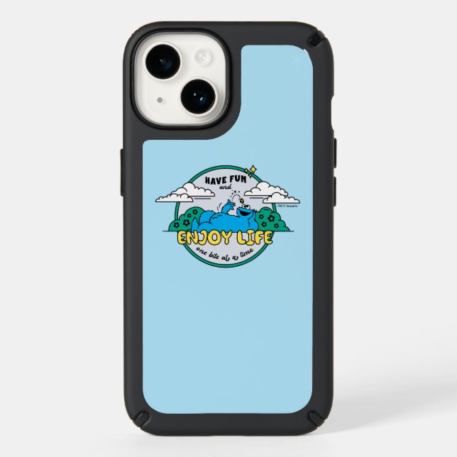 Cookie Monster | Enjoy Life One Bite at a Time Speck iPhone Case (Front)