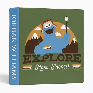 Cookie Monster Explore More S'mores 3 Ring Binder