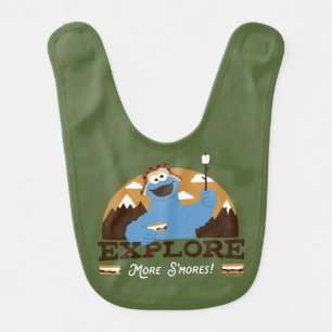 Cookie Monster Explore More S'mores Baby Bib
