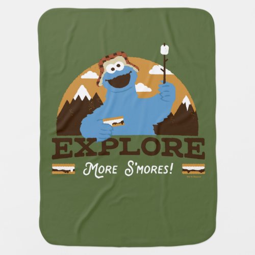 Cookie Monster  Explore More Smores Baby Blanket