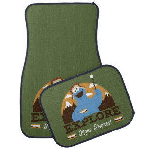 Cookie Monster Explore More S'mores Car Floor Mat