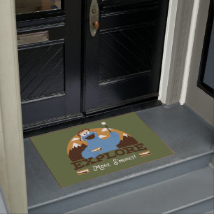 Cookie Monster Explore More S'mores Doormat
