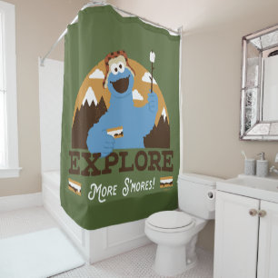 Cookie Monster   Explore More S'mores Shower Curtain