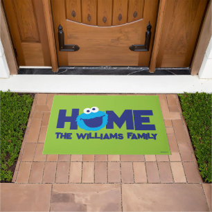 Cookie Monster Face Doormat