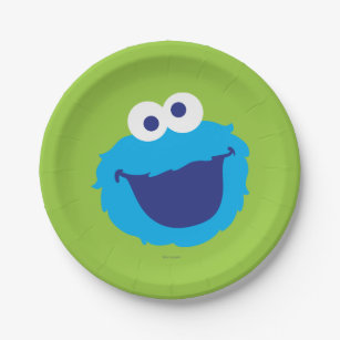 GRAPHICS & MORE Sesame Street Cookie Monster Face Novelty Metal Vanity Tag  License Plate