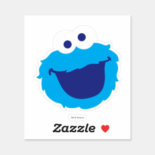 Cookie Monster Face Sticker