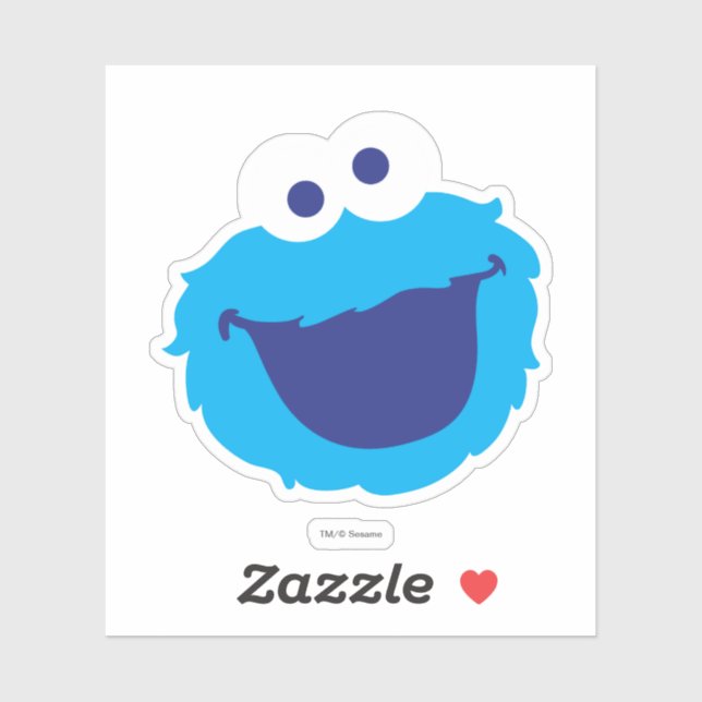 Cookie Monster Face Sticker (Sheet)
