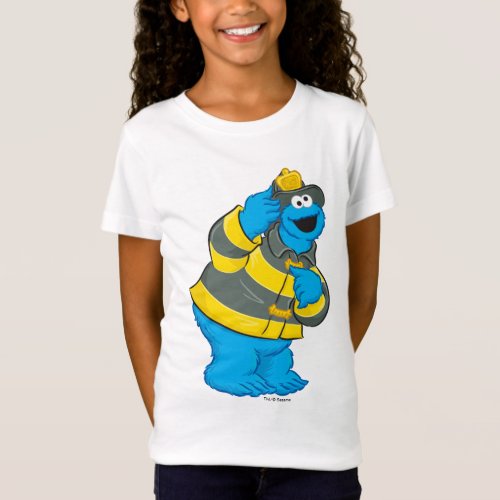 Cookie Monster  Fireman Costume T_Shirt