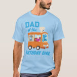 Cookie Monster Food Truck Dad of the Birthday Girl T-Shirt<br><div class="desc">This fun and vibrant t-shirt features Cookie Monster driving a colorful food truck surrounded by cookies and festive decorations, with the phrase "Dad of the Birthday Boy" proudly displayed. The playful design captures the cheerful spirit of Sesame Street, making it perfect for celebrating a special birthday in style. Customizable for...</div>