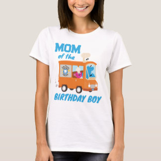 Cookie Monster Food Truck Mom of the Birthday Boy T-Shirt
