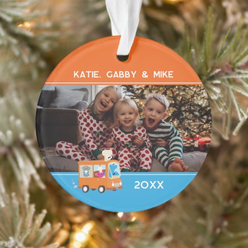 Cookie Monster Food Truck  Personalize Ornament