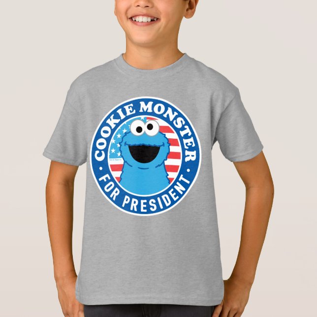 Cookie Monster for President T-Shirt (Front)