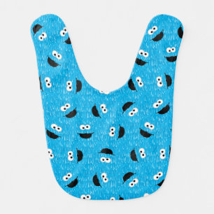 Cookie Monster Fur Face Pattern Baby Bib