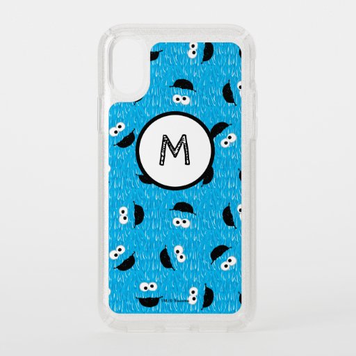 Cookie Monster Fur Face Pattern Speck iPhone X Case