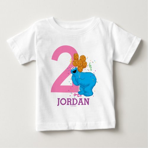 Cookie Monster Girls Birthday Baby T_Shirt
