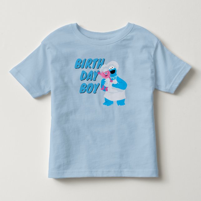 Cookie Monster & Gonger Birthday Boy Toddler T-shirt (Front)
